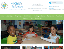 Tablet Screenshot of achildsreflection.net
